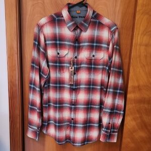 NEW Tailor Vintage Multicolor Plaid Men's Flannel Shirt
